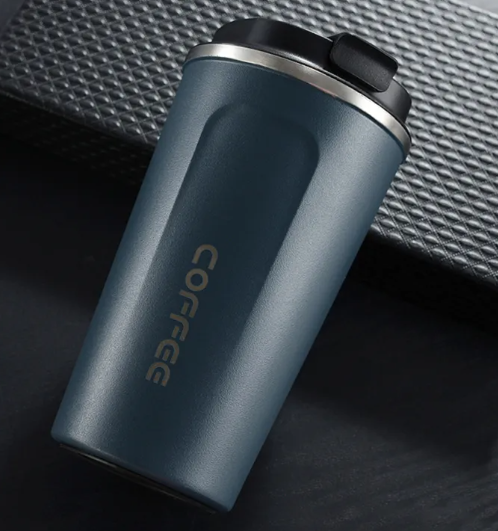 Stainless Steel Thermal Vacuum Coffee Mug with Lid, Leak-Proof Travel Car Office Thermo Cup for Tea, Water & Coffee, Double Wall Insulated 380ml/510ml