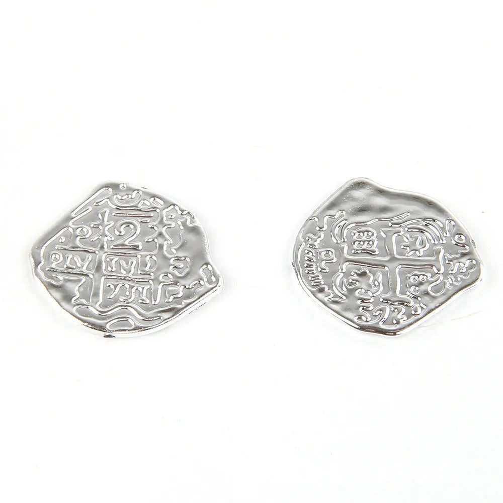 Doli set of 100 plastic Roman pirate coins in gold, silver, or bronze electroplated finish