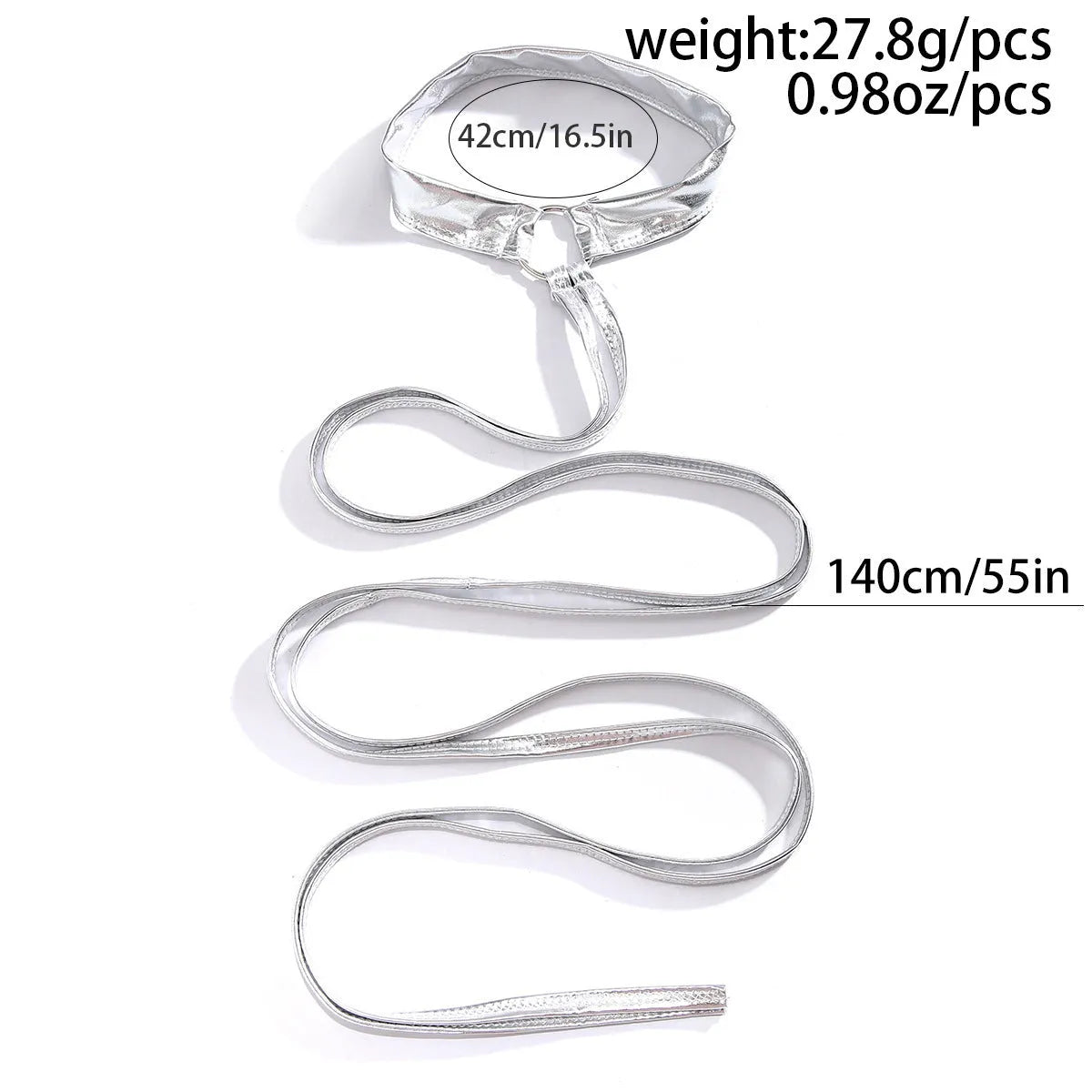 Silver alloy thigh chain jewellery with geometric shape featuring lace-up and cross detailing for women