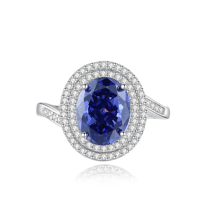 Heart-shaped sterling silver ring with a diamond ice flower cut Tan Sang colour zircon stone.