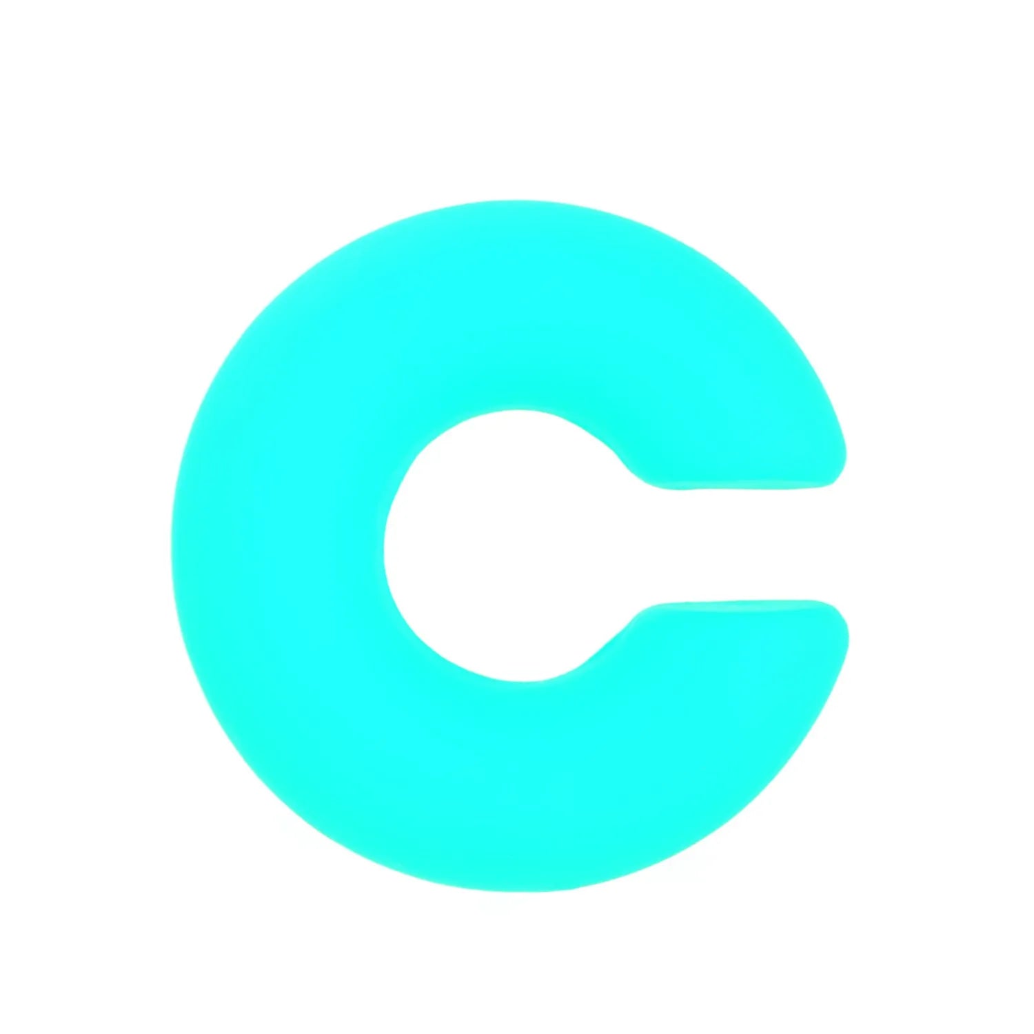 Close-up of matte finish, coarse round C-shaped clip-on earrings for women in a candy colour.