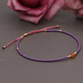 Handmade bohemian style bracelet with geometric glass and coloured glaze beads in various colours