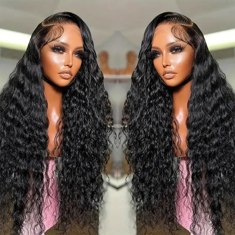 Fashion lace wig with small roll wound tube afro base and long curly hair with side bangs