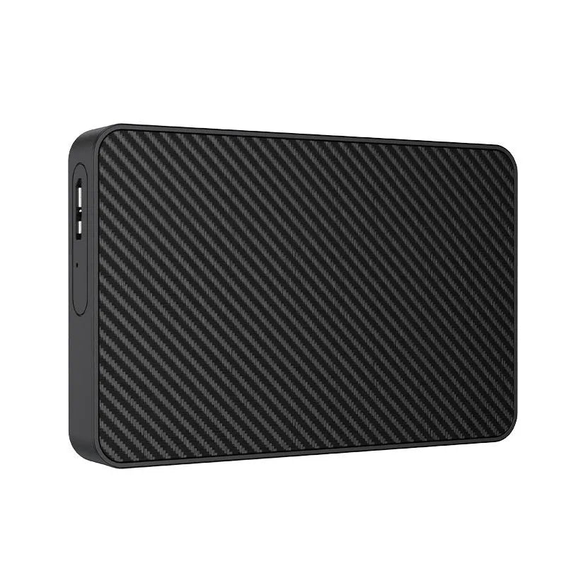 16TB black portable hard disk with ABS plastic shell and YD0034 interface on a surface