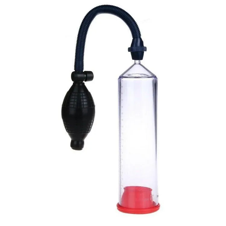 Male penis simulator silicone cover accessory with plastic valve exerciser and complete component set