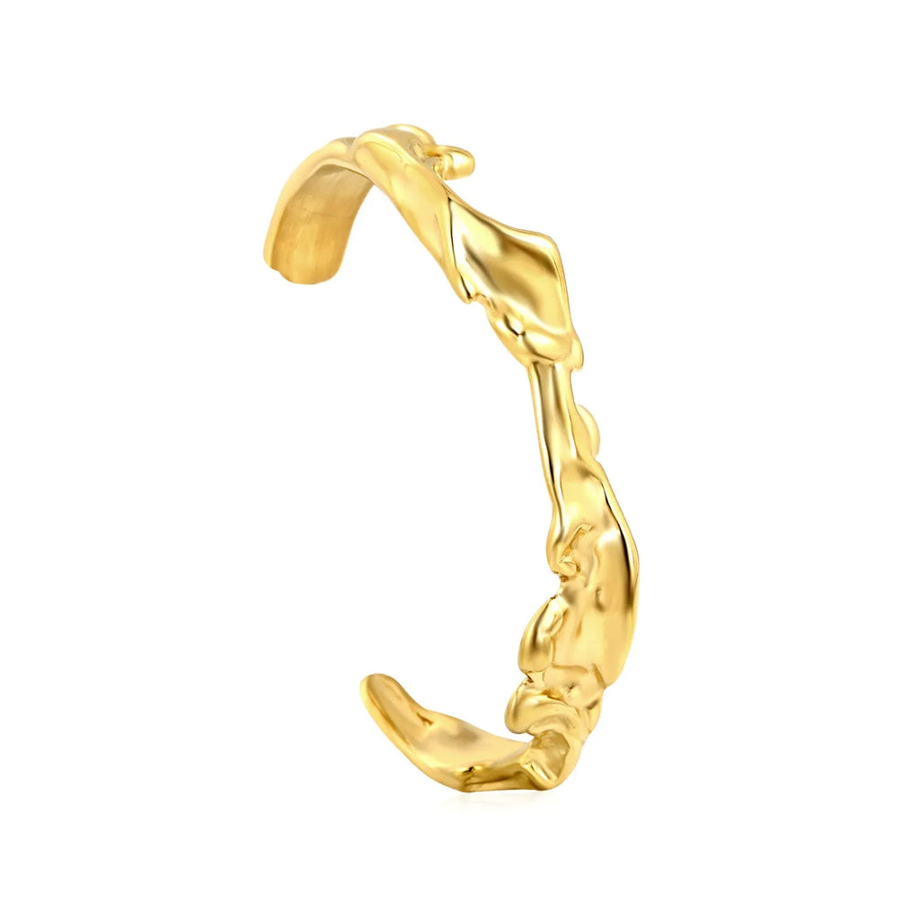 Stainless steel advanced style bracelet in one of three colour options on a white background.