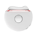 White electric Guasha massager with EMS face lifting, hot and cold scraping and 3 colour phototherapy, USB powered