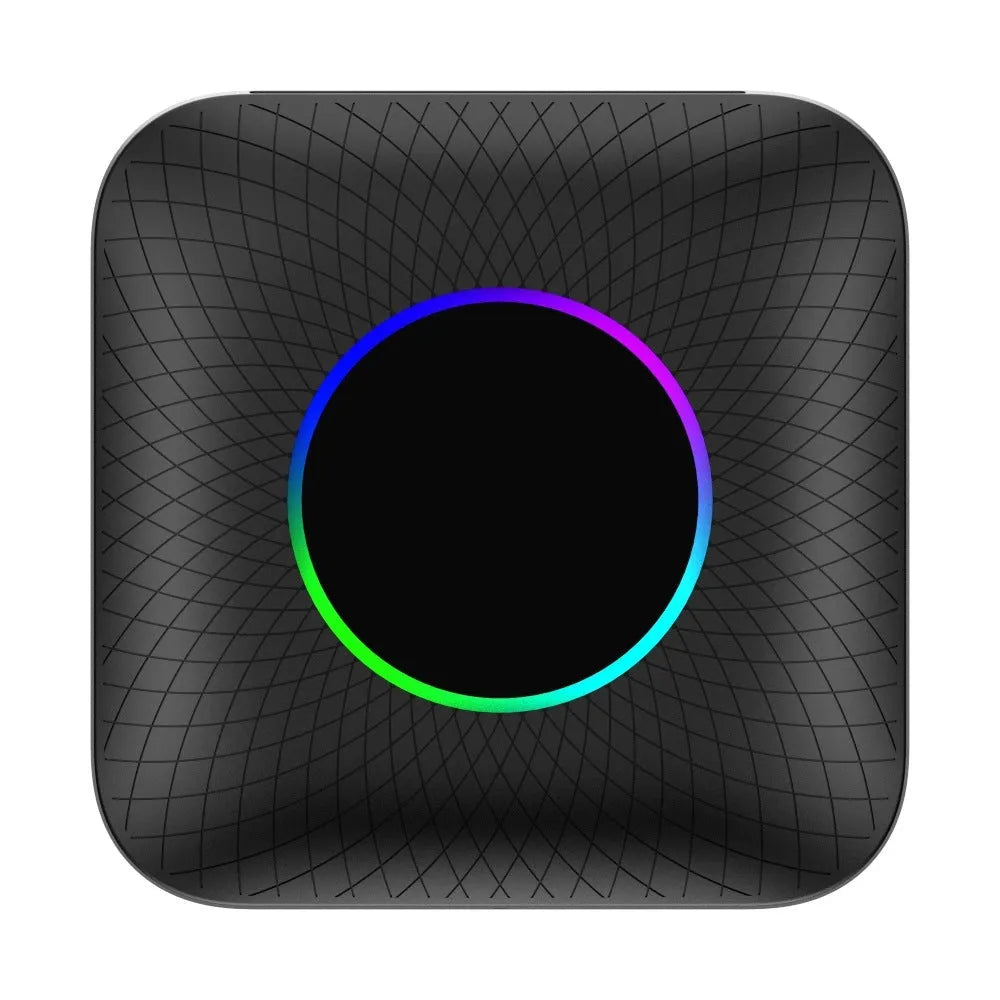 Tbox-Led wireless CarPlay adapter Android 13 system compact black box for car compatibility
