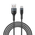 Braided data cable 2m woven fast charging USB Micro USB Type-C black