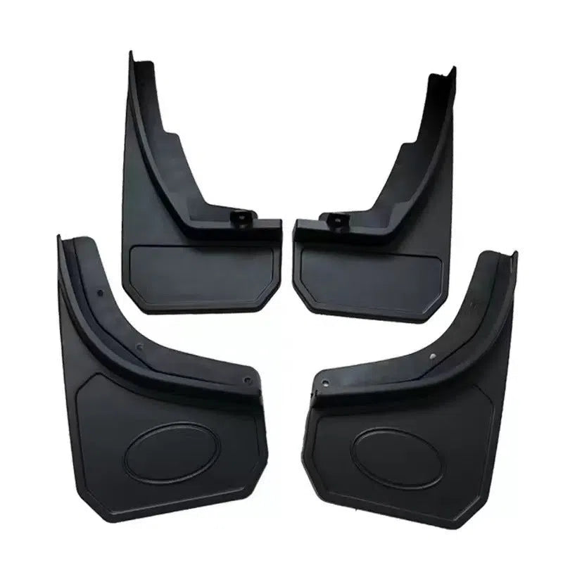 Set of 4 plastic mudguards for Land Rover Defender 90/110 large version with screws and buckles
