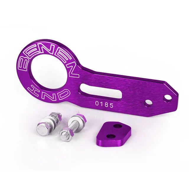 Car modification aluminium alloy BEN tail drawbar 30cm in multiple colours on vehicle rear
