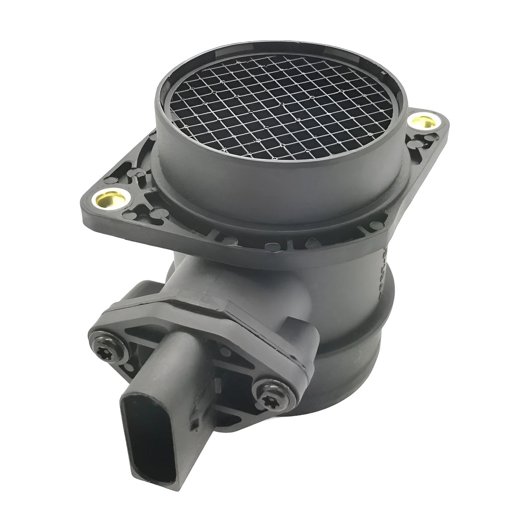 Air flow meter in black ABS plastic with compact dimensions 13.5x11.5x12 cm for automotive diagnostic use