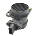 Air flow meter in black ABS plastic with compact dimensions 13.5x11.5x12 cm for automotive diagnostic use