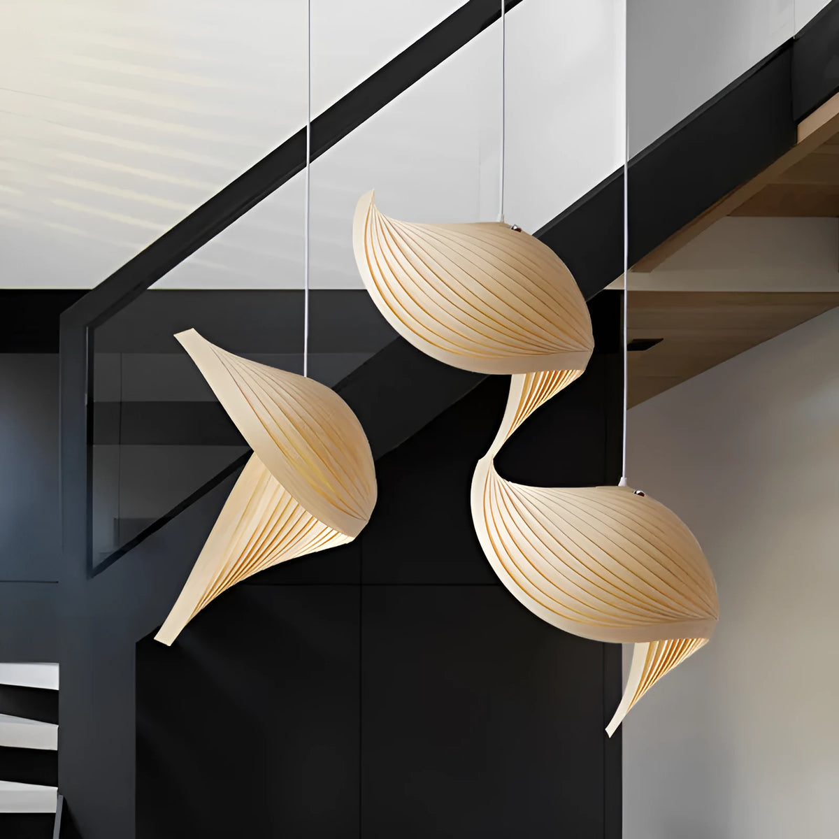 Wood woven single head pendant lamp, 40cm diameter by 60cm height, LED ceiling light for living room or restaurant