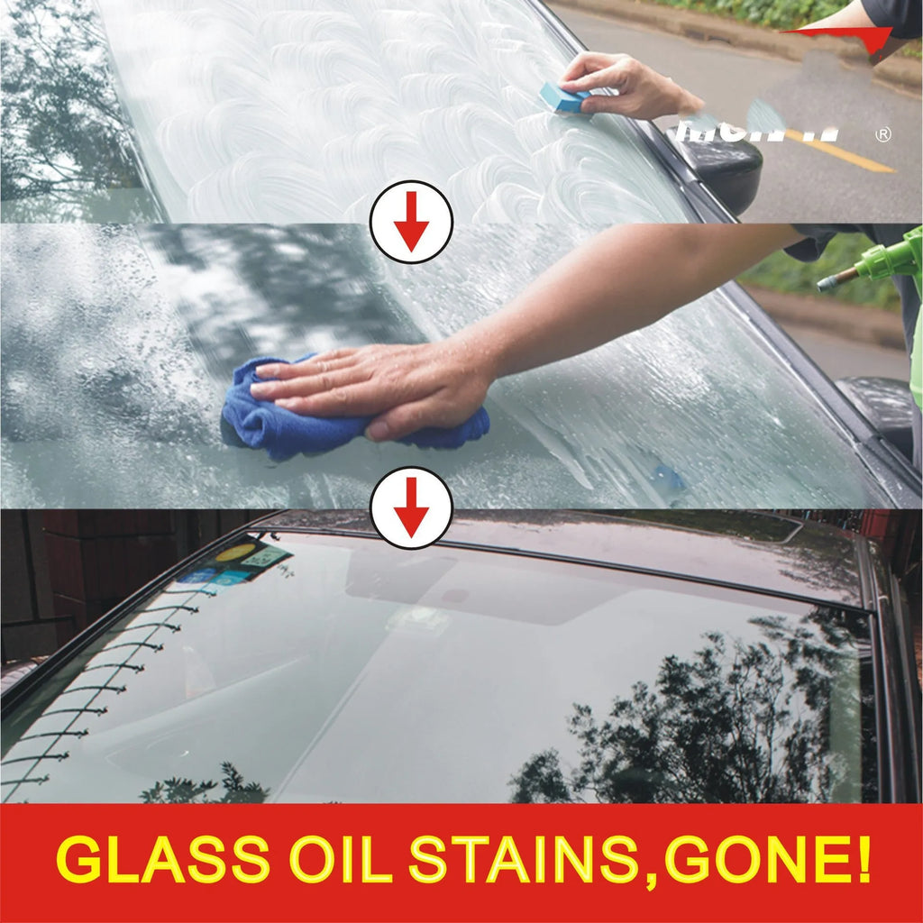 White 15ml glass rainproof agent in a 33g English version bag for car windows.
