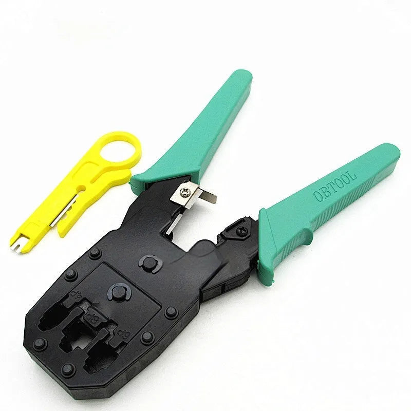 SZ-315 multifunctional network cable pliers with rubber handle measuring 160mm length for RJ45 and phone wire crimping