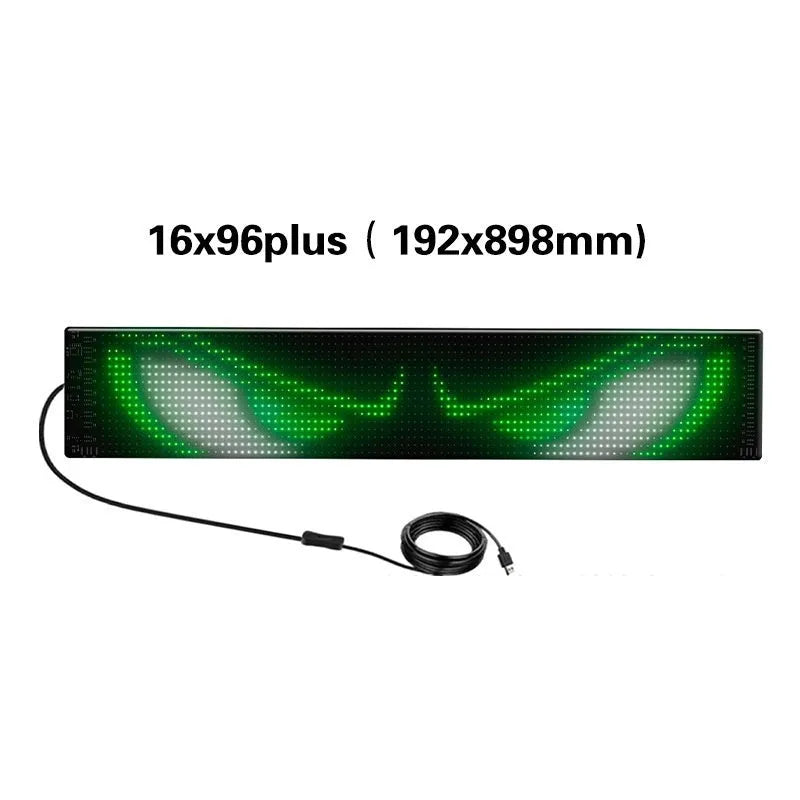Car flexible advertising Bluetooth smart screen with PU FPCB material, Magic Color finish, general vehicle fit