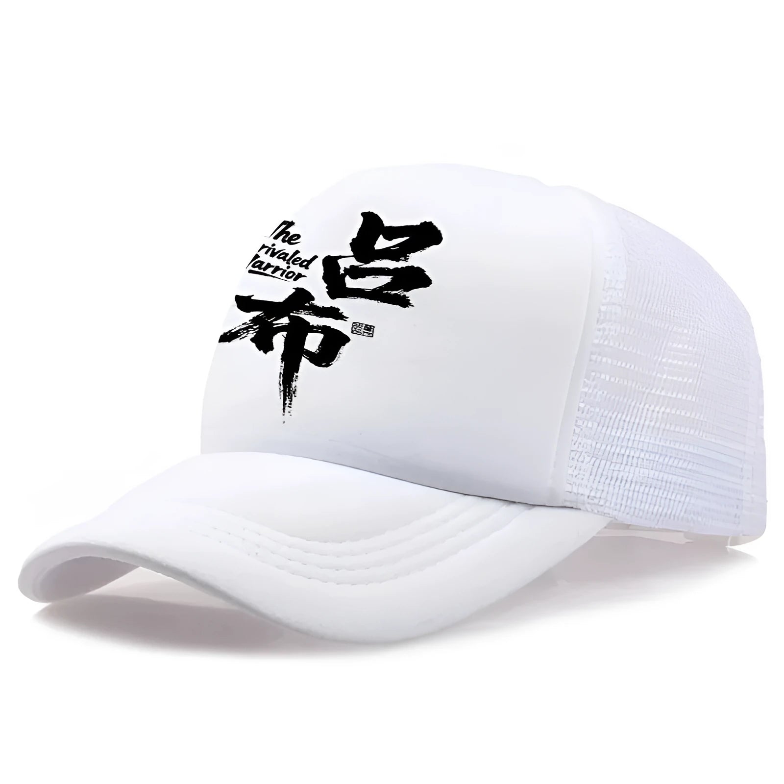 Men's adjustable black baseball cap with a snapback closure and a pre-curved 7cm visor on a neutral background.