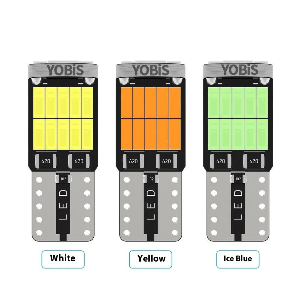 T10 26SMD car LED width light with aluminium housing in white yellow and ice blue
