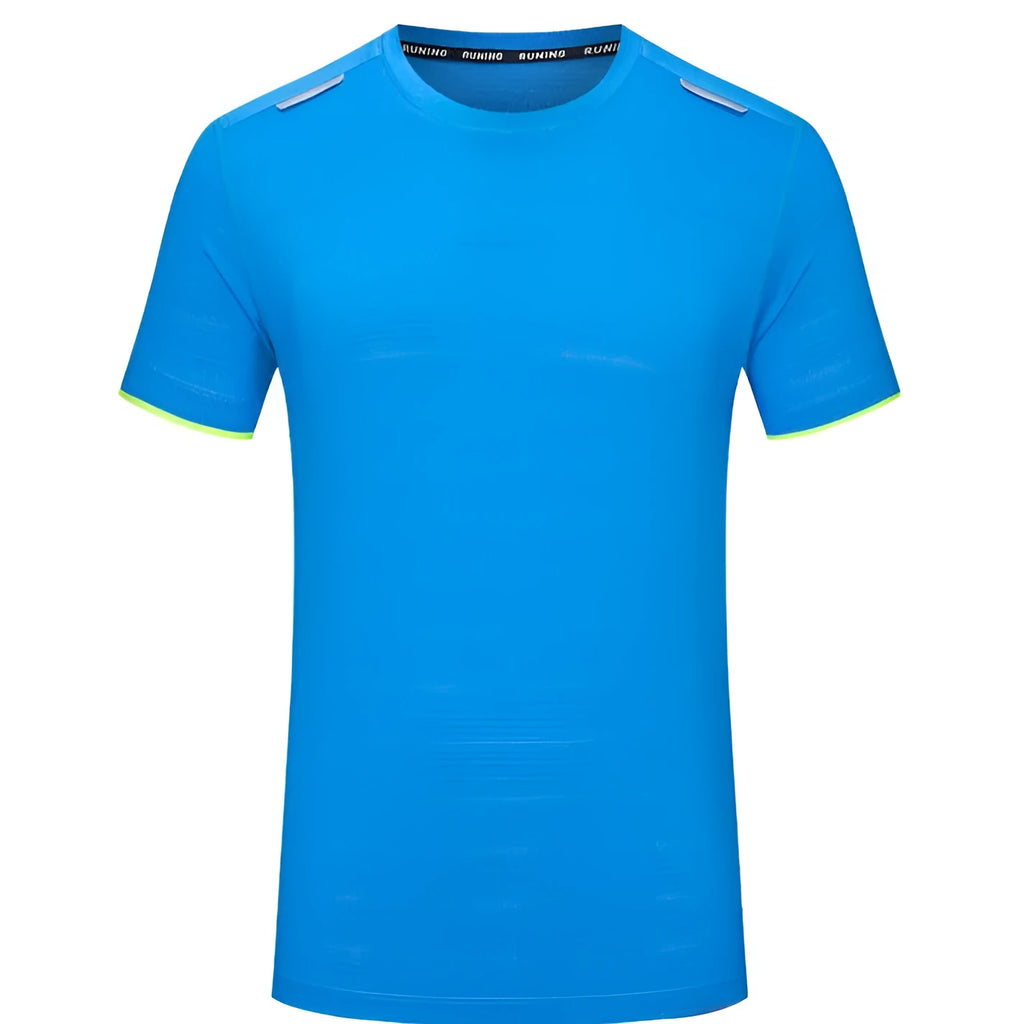 Ice silk quick-drying work T-shirt in loose pullover style showing solid colour options