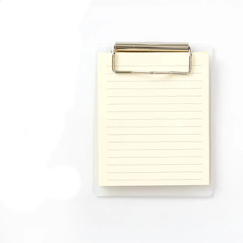 Cowhide colour board clip sticky note with 50 sheets and PP board cover