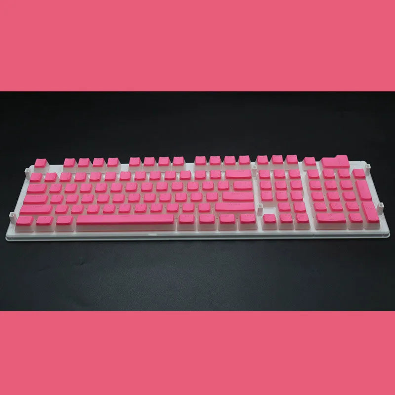 108 key pudding keycap set with translucent sides in sixteen colour options for mechanical keyboards