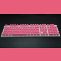 108 key pudding keycap set with translucent sides in sixteen colour options for mechanical keyboards