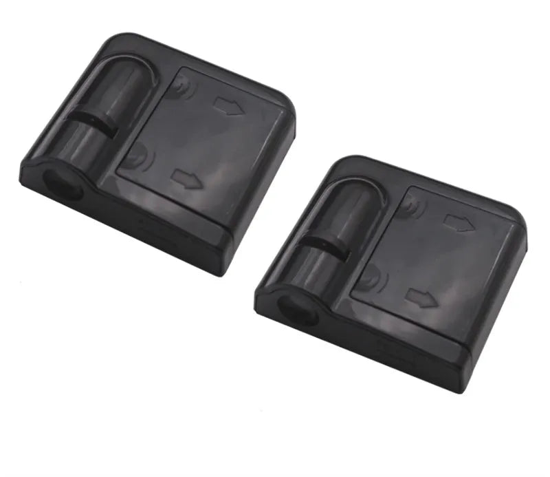 Black wireless car door projection welcome light, 2PCS, 6.5x6.3x1.5cm, LED logo display for left and right doors