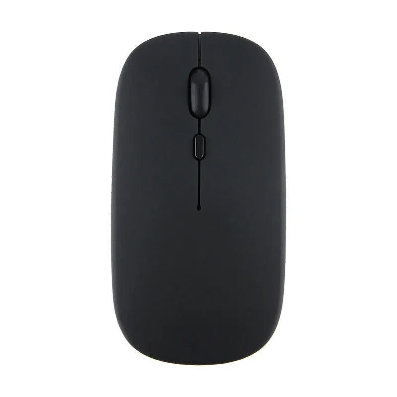 Candy wireless Bluetooth mouse in pink, ergonomic shape, 1200dpi, silent buttons, on a white desk