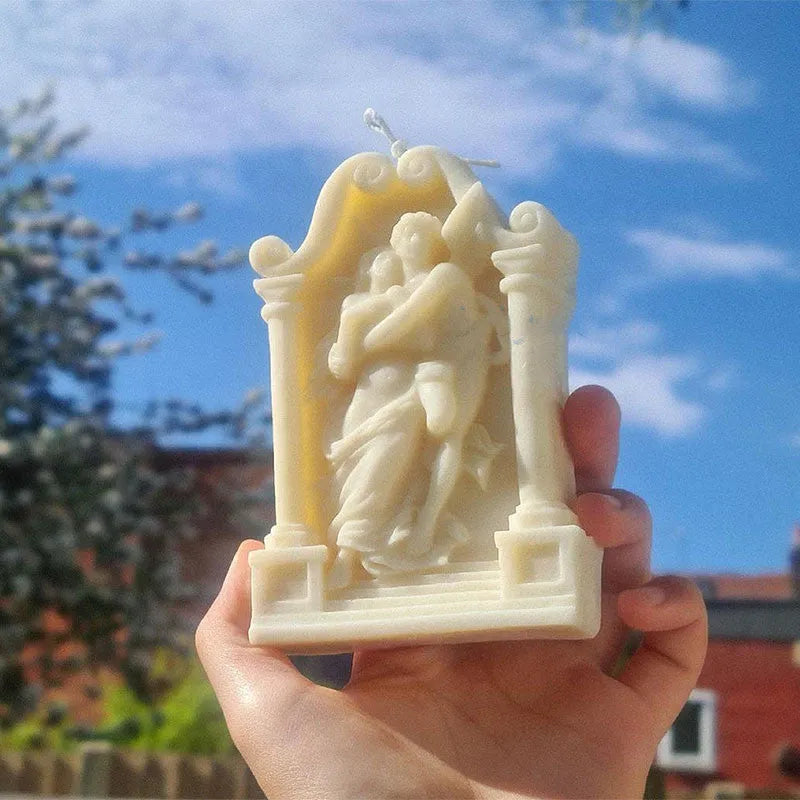 Flexible silicone mould for creating detailed couple angel figures for baking and crafts