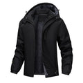 Men's plus size waterproof hooded coat in loose fit design available in multiple colours