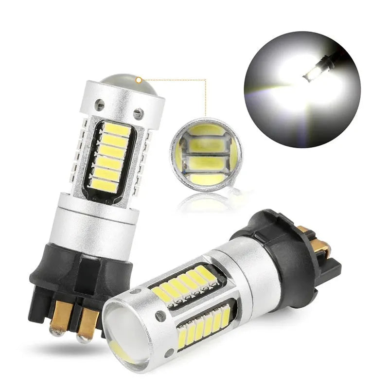 PW24W 4014 LED daytime running light with aluminium casing and white light