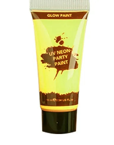 25ml tube of neon gouache face and body paint in a vibrant colour, labelled as safe and non-toxic.