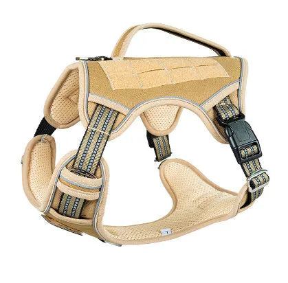 Tactical working dog chest strap in Oxford cloth, shown in camouflage colour