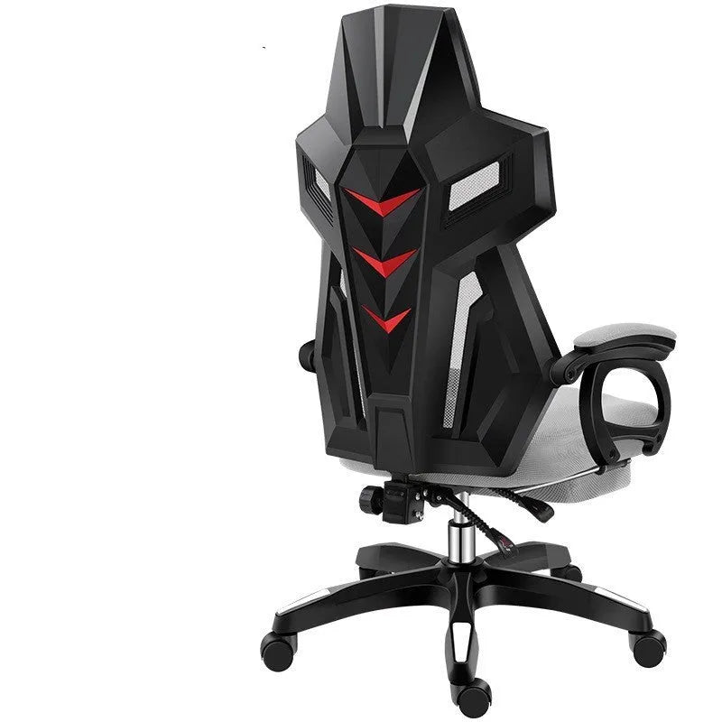 Ergonomic mesh office swivel chair with reclinable backrest, PP frame, and latex sponge cushion
