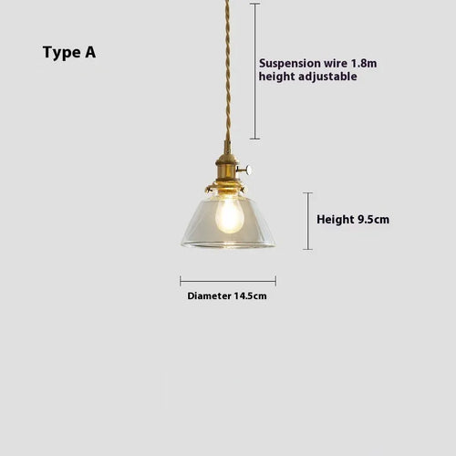 American retro small pendant droplight in a selected colour with warm glow bulb.