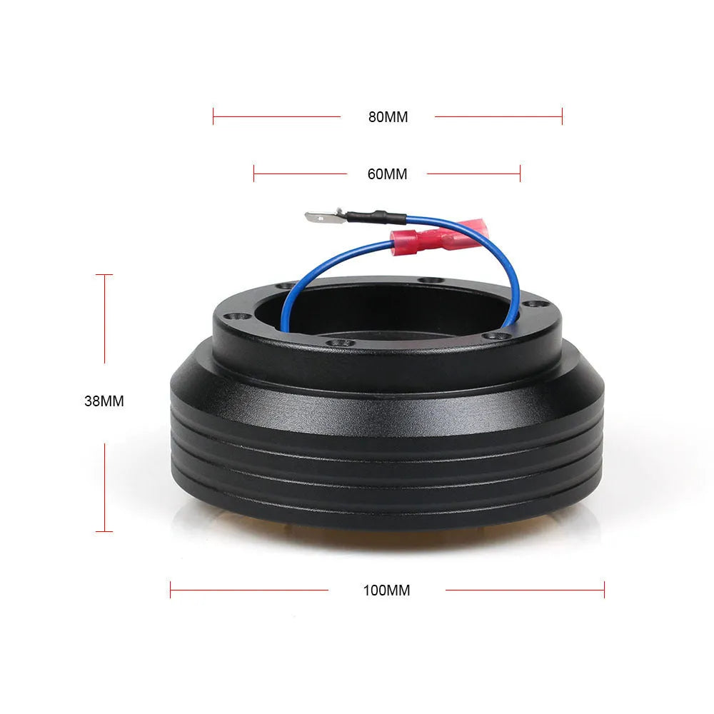 Black Honda Civic EK130H EG110H steering wheel base conversion kit for car modifications