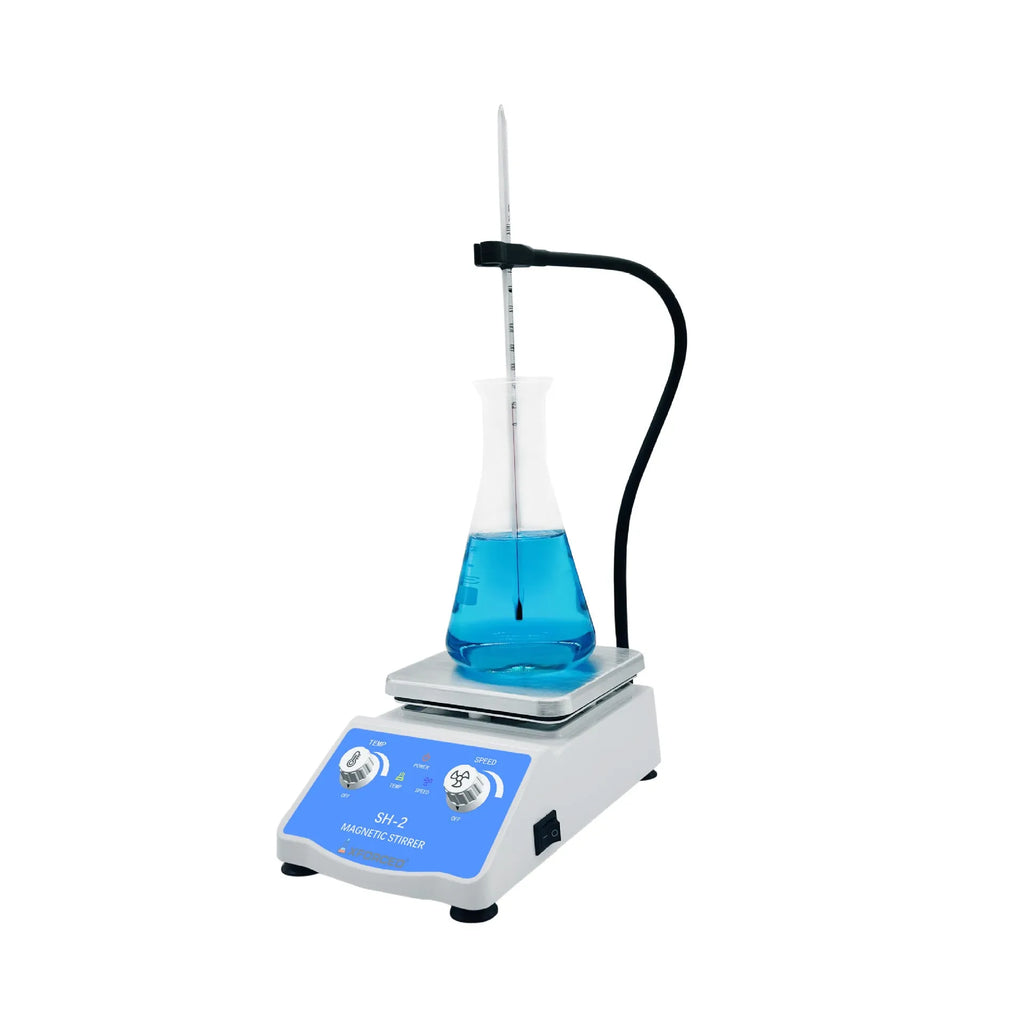 SH-2 magnetic stirrer with heating and speed regulation, 12V, 225 x 126 x 70 mm