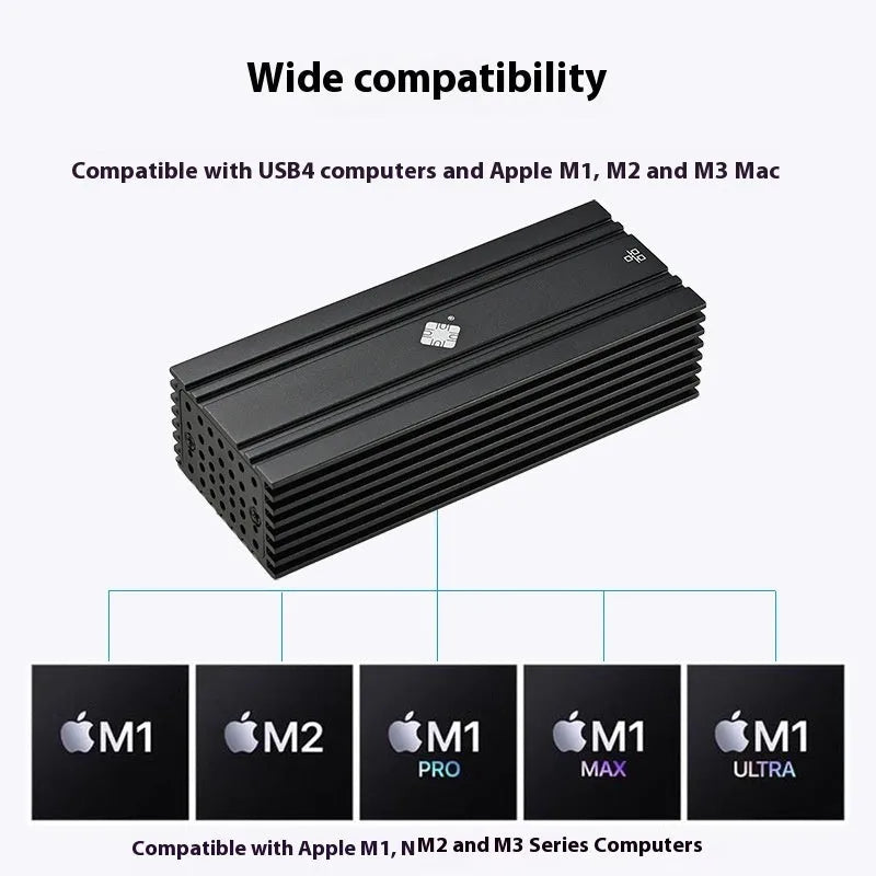 Black USB4 10 Gigabit Ethernet adapter with 20cm cable and RJ45 port