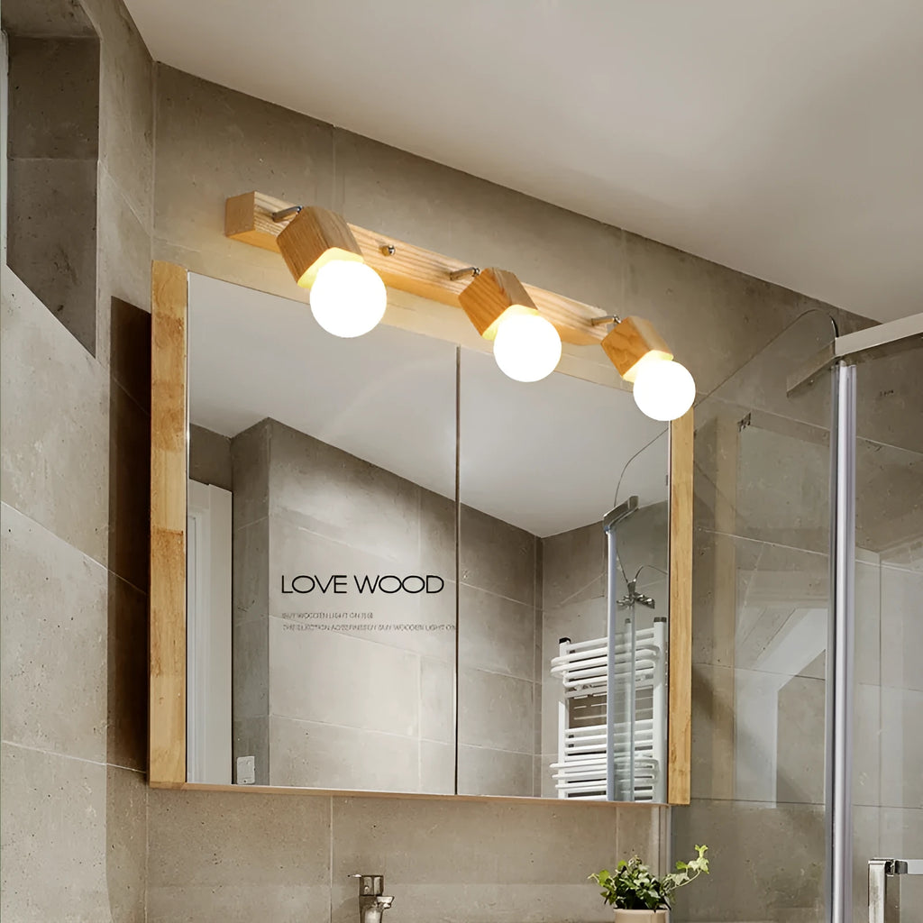 Mirror cabinet LED wall lamp with 24cm diameter and single head design