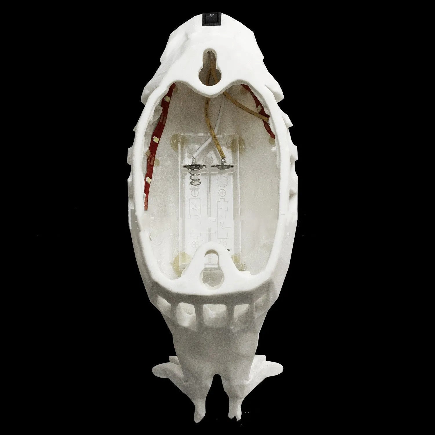 Eagle silhouette wall lamp with 3D printed resin body creating projection lighting effects