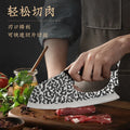 Labor-saving forged kitchen knife in 4 chromium steel with comfortable handle for vegetable preparation