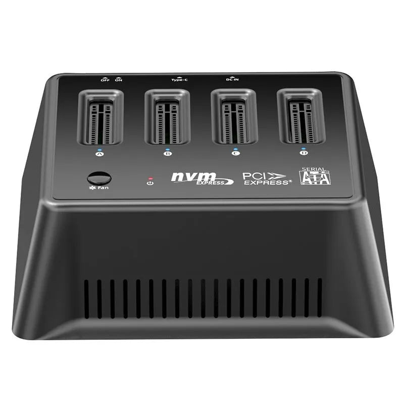 M2 dual protocol SSD aluminium alloy heatsink enclosure measuring 90x78x34mm