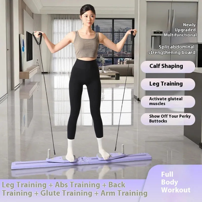 Split fitness board in Mysterious Black for home waist training workouts