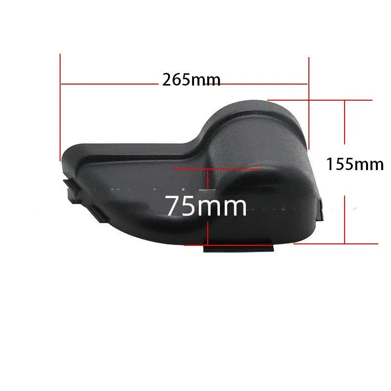 Black ABS storage box for Jeep Wrangler JK and JL interior door panel