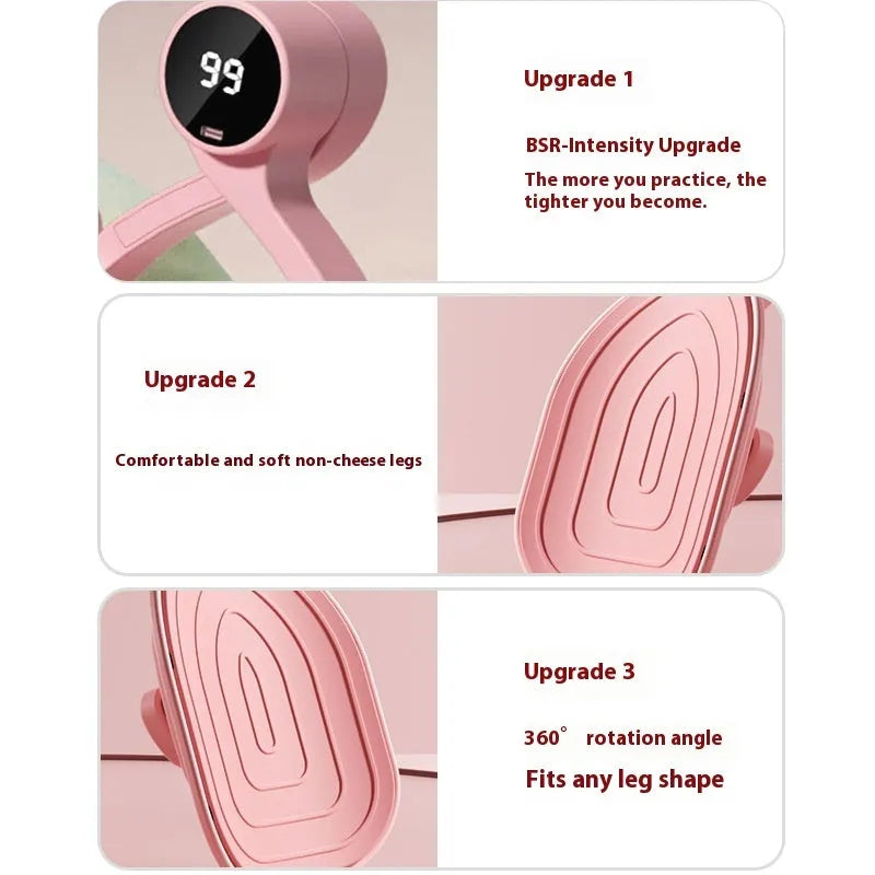Pink and purple 3-gear pelvic floor muscle trainer for postpartum recovery.
