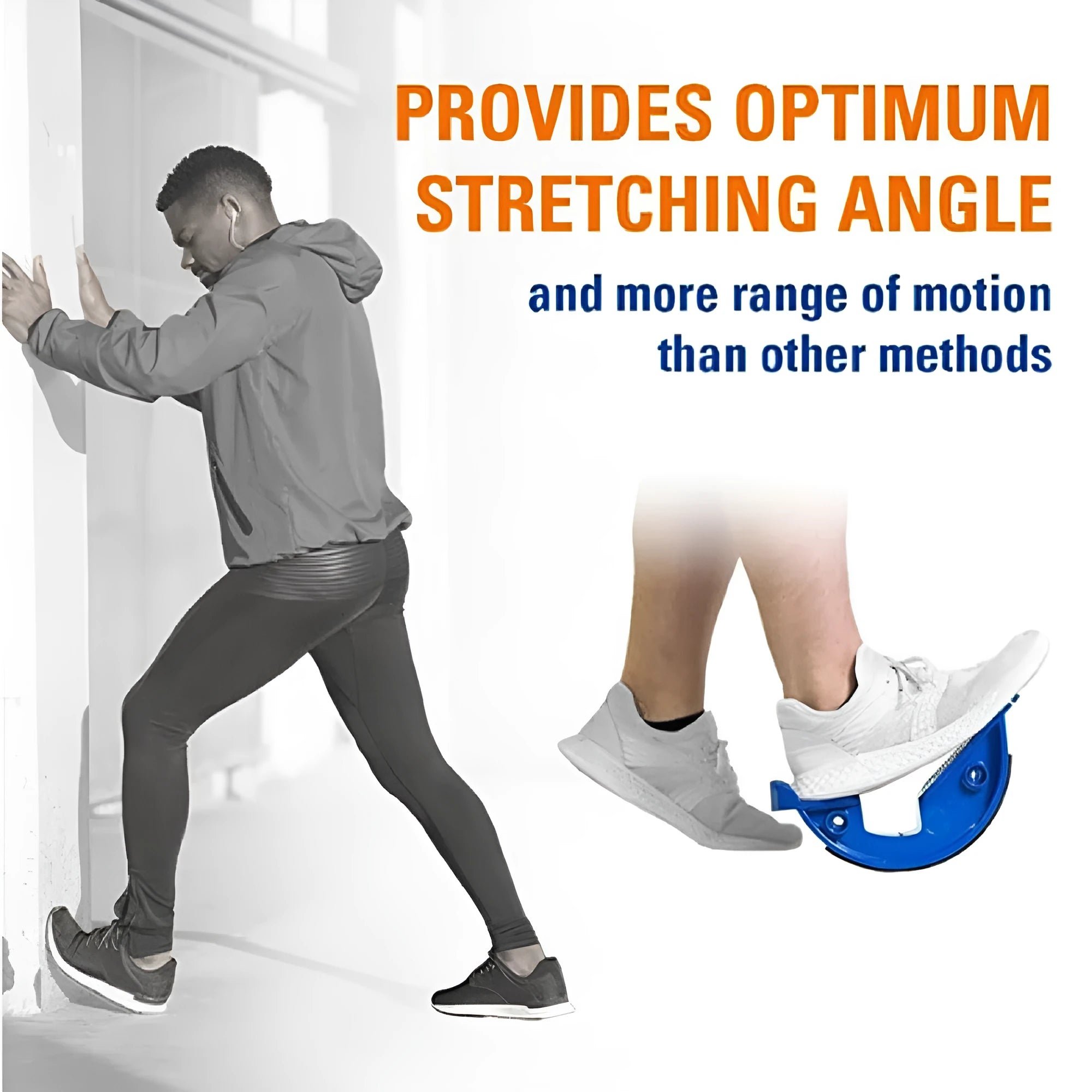 Treasure blue ABS lower leg stretcher with diagonal pedal and tension plate mechanism