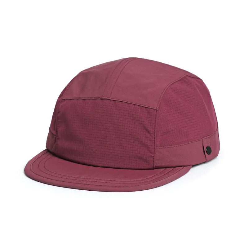 Dome-crown fisherman's beanie hat in army green with a soft extended fabric tongue for neck coverage.