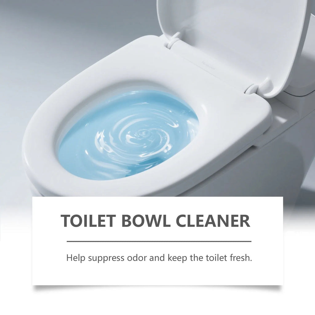 Pack of four sachets of toilet bowl cleaner powder for removing urine stains and odours