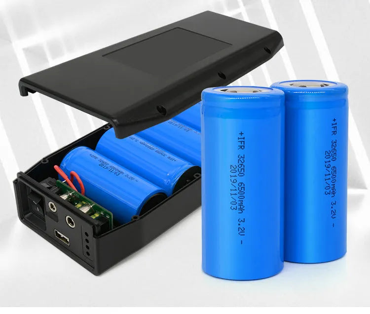 LF4100 compact lithium iron phosphate battery with 12V 9V 5V outputs, 76.8Wh capacity